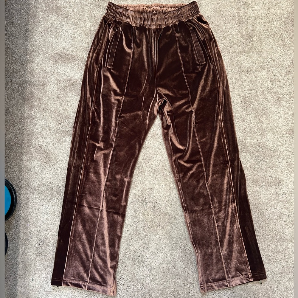 Velour sweatpants